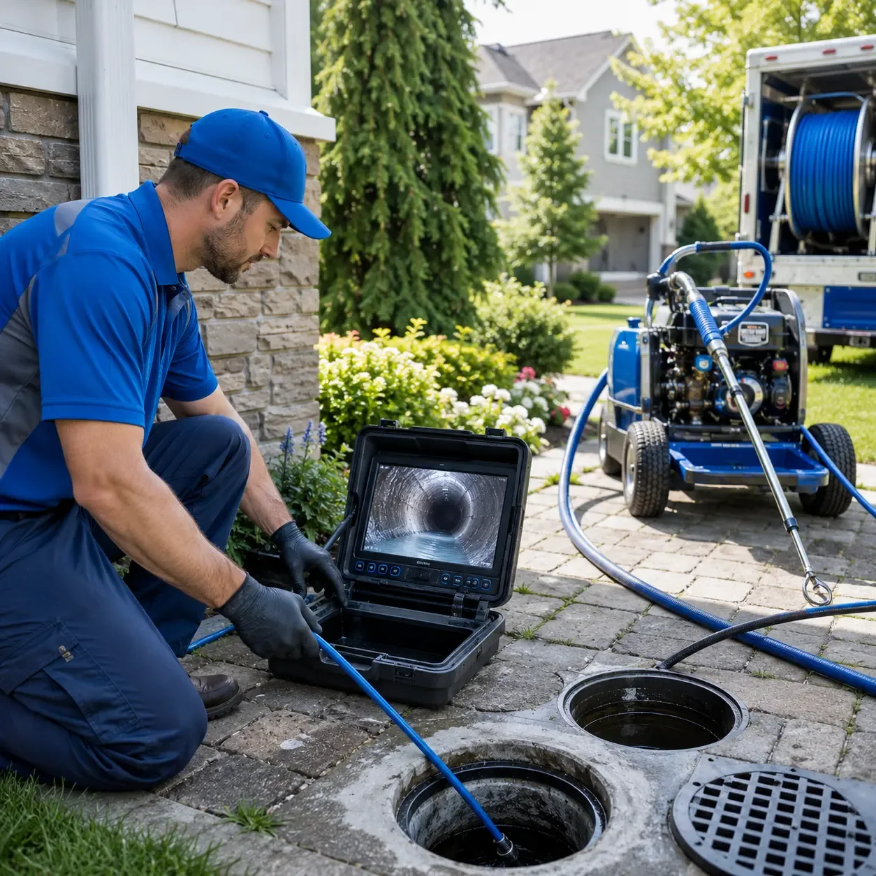 Outdoor drain cleaning professionals serving Wild Rose, WI